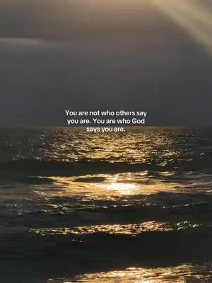 The image shows a view of the ocean with waves under a dark sky. Text overlays the image with a quote about self-worth.