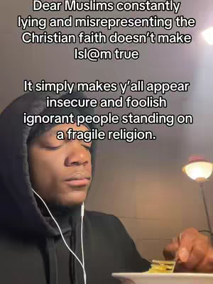 The image shows a man in a black hoodie in a blurred setting. Text overlay is present and the man appears to be in thought.
