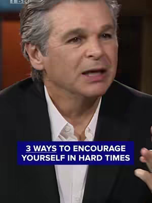 The cover image features a man with gray hair and a black blazer looking towards the camera. A text box at the bottom of the image displays a title, indicating the video content.