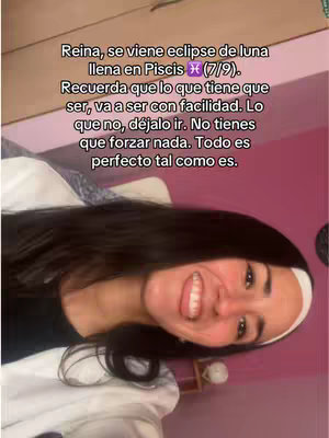 The cover image is a selfie of a woman smiling, with dark hair and a white headband. Text overlay is provided at the top.