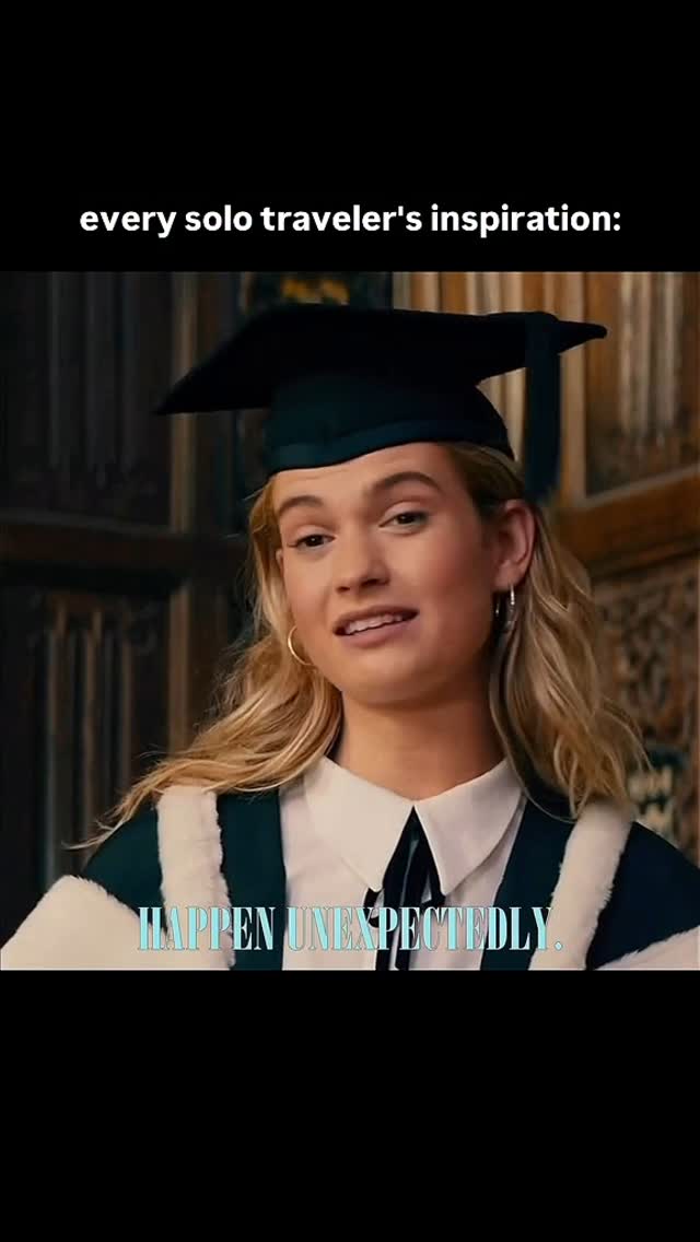 The cover image features a woman in a graduation gown and cap, positioned in front of a vintage background. Text overlayed on the bottom states, "HAPPEN UNEXPECTEDLY."