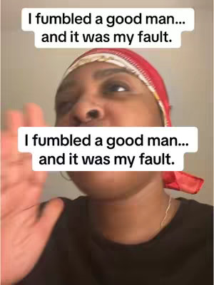 The cover image is a selfie-style video frame. The frame is focused on a person's face against a plain background. The person's expression is slightly contorted, conveying a sense of reflection or regret. The color palette is muted, which sets a serious tone for the video content. The text overlays add direct commentary. The composition centers the person's face, making this a close up view focusing on the person.