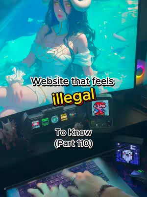 The cover image is a desktop setup featuring a screen with a digitally created anime-style female character in a water setting, with overlaid text and a laptop visible in the foreground.
