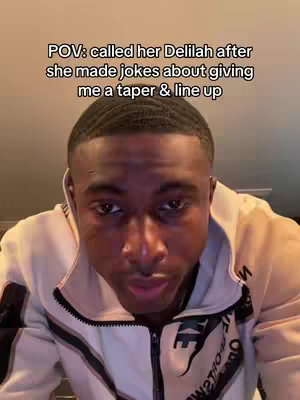 The cover image is a selfie-style shot featuring a Black man. He is positioned in the center, with his face taking up most of the frame.  A text overlay is visible at the top, telling a story.  He has neatly styled hair, and he's wearing a white jacket and his facial expression suggests he's either surprised or possibly a bit annoyed. The lighting appears to be soft and even.