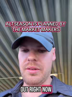 A man in a blue cap speaks to the camera with overlaid text in a red box. The background appears to be an out-of-focus natural setting.