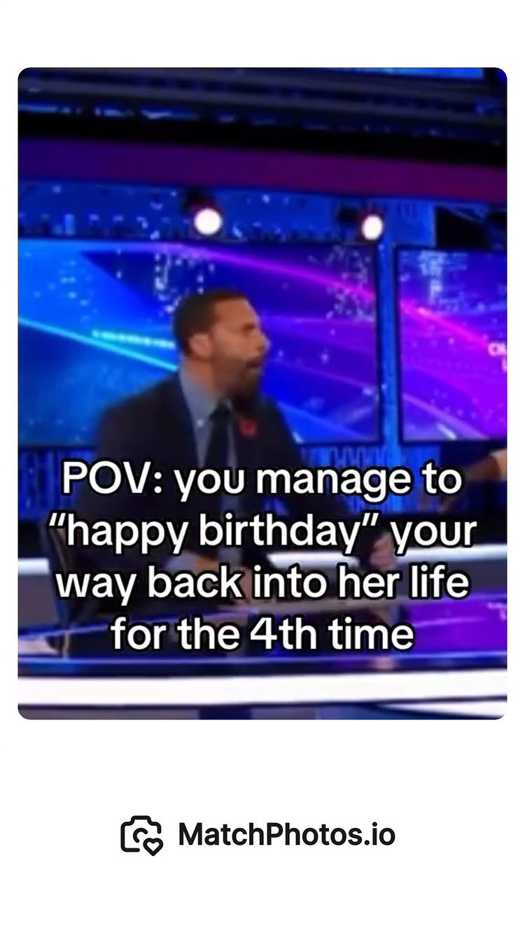 A man in a suit is shown reacting to a live TV scene on a screen behind him. Text is overlaid on the image, along with the MatchPhotos.io logo.