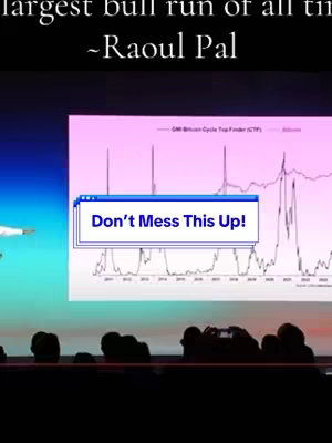 The cover image shows a stage presentation with a graph projected on a screen. A pop-up box on the screen has the text "Don't Mess This Up!". The background is a dark, blurred setting, mostly out of focus, with silhouettes of the audience.