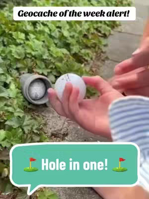 The cover image shows a close-up of a person's hands holding a golf ball near a cylindrical container embedded in the ground. The background features green foliage. The image includes text overlays at the top and bottom.