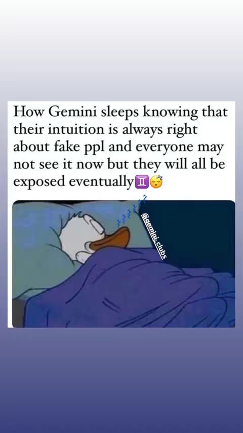 The image is a meme featuring an illustration of the Disney character Donald Duck sleeping in bed. The background is a gradient of blue and purple, and text is overlaid on the image.