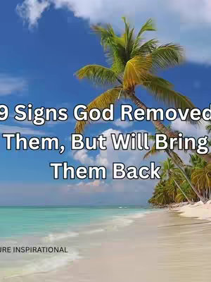 The cover image is a serene beach scene under a bright blue sky with fluffy white clouds. Turquoise water meets a sandy beach, with palm trees on the right-hand side. Text overlays in white, conveying a message of faith and relationships.