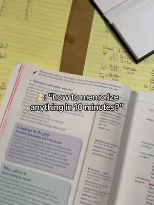 The image shows an open book with text and a yellow pad for notes besides it. On top of the book a text overlay is added.