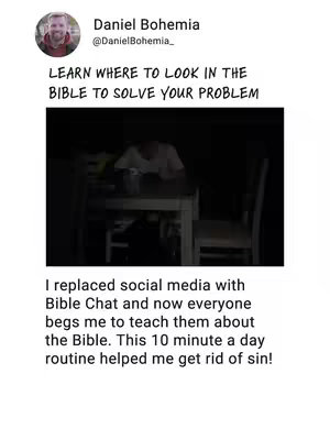 The cover image features a headshot of a man in the top left corner, followed by text. The main body of the image is a dark, indoor scene with a person seated at a table.