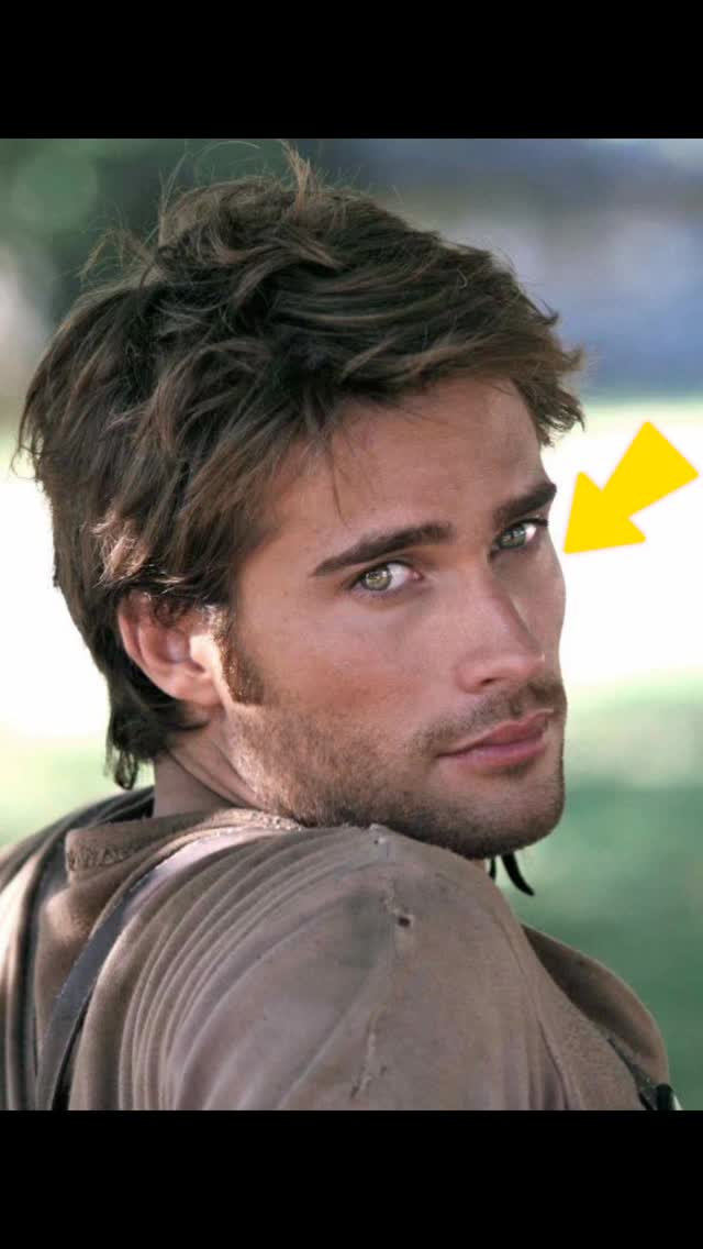 The cover image features a headshot of a man with dark hair and green eyes with a yellow arrow pointing to his face, in a natural light setting. The man seems to be looking slightly to the side, and the background is blurred green tones. He's wearing a light brown garment that appears to be casual