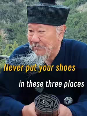 An elderly Asian man with a white beard and traditional black hat is centered in the frame, set against a blurred green backdrop. Overlaid on the image are large, bold text elements that clearly state the video's central topic. The man is looking slightly to the side, with a serious expression.