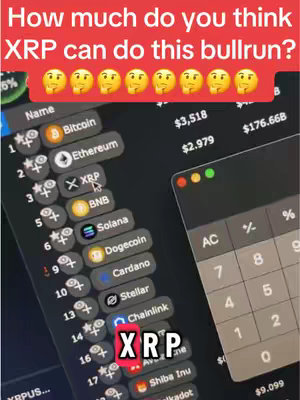 The cover image displays a screenshot of a digital interface, likely a trading platform. The focus is on a list of cryptocurrencies beside data columns. Above is text, and below the list, there is text overlaid in a red box.