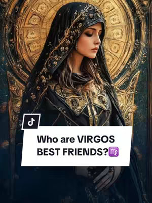 A digitally enhanced image featuring a woman in a dark, ornate setting. She is wearing a dark-colored outfit and a head covering akin to a veil, with a closed, contemplative expression. The background includes a prominent golden element shaped like a door or archway. There's a white and black overlay at the bottom-center with a question in text. The TikTok logo is visible in the top-left corner.