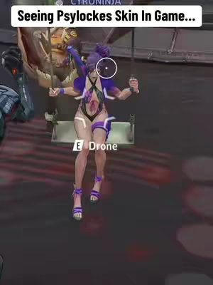 The cover image shows a screenshot from a video game, featuring a female character swinging on a swing set. The character is digitally rendered, wearing a revealing purple and black costume. The background is blurry, possibly indicating a game level, and there are two other figures partially visible in the background. Text overlays are present at the top indicating the video's topic and brand.