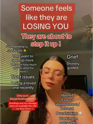 A woman in glasses with a soft focus, appears to be in a bed room, text is displayed in red over the image adding to the overall aesthetic of the image.