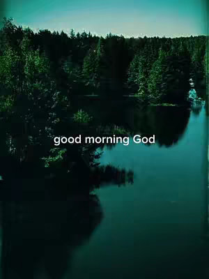 A serene landscape featuring a body of water reflecting the surrounding trees and sky, with the text overlayed. The image has a dark teal color grading, enhancing the peaceful ambiance.