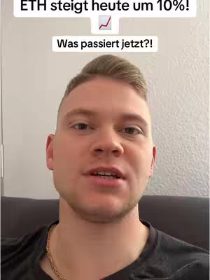 A man with short, styled blonde hair looks directly at the camera. Above him, text overlays highlight the topic, while below, the video prompts the viewer. The background is a light, pale wall.