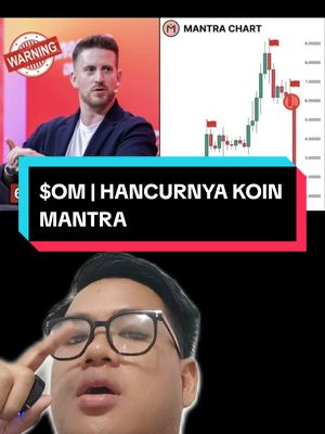 The cover image is a split-screen composition. The upper section features an image of a man in a blazer with open collar, seemingly on a stage. Next to him, on the right side, is a financial chart of a cryptocurrency trading. The lower part displays a man with glasses pointing up with his finger with focus on facial expressions and a hand position. A text overlay is used. Overall, the image suggests a financial analysis of a cryptocurrency.