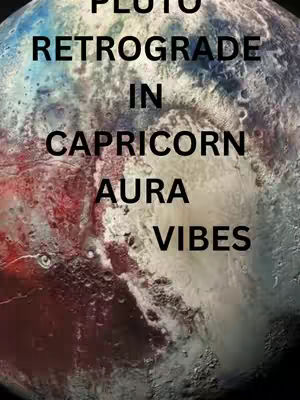 A cover image depicting a celestial body, possibly a planet, with a textured surface in shades of blue, gray, white, and red. Overlaid on this image is text in a sans-serif font, arranged vertically and horizontally, conveying astrological information. The overall composition suggests a theme related to astrology or cosmic events.
