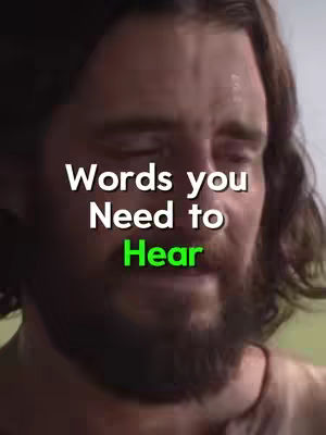 The cover image features a close-up of a man with dark hair and a beard, likely Jesus, based on the context. Overlayed on the image is text in a bold, white font with a green highlight on the word 'Hear'. The background appears blurred with a natural setting suggesting an outdoor location.
