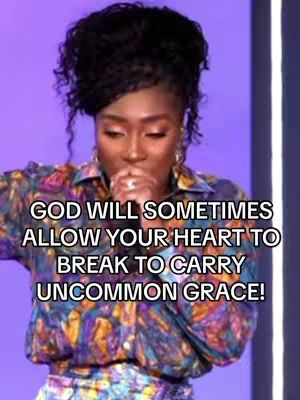 The cover image features a close-up of a woman with dark skin, with her hands near her face. The background consists of a gradient of purple and a vertical light source. Overlaid on the image is white text.