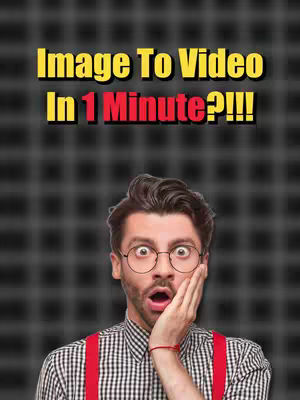 A man with a surprised expression is the focal point, framed against a grid-patterned background. The man has short, dark hair, round eyeglasses, and his mouth is open in a surprised 'O' shape. He's touching his cheek with his right hand. The background grid consists of small, evenly spaced squares.