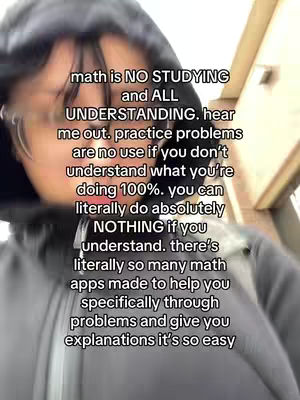 The cover image presents a selfie-style video. The person in the frame is wearing a black hoodie and glasses. Overlay text is added which is mostly centered on the view and the background is blurry.