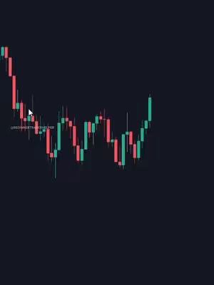 The cover image shows a stock chart on a dark background. The chart displays red and green candlestick patterns, indicating price fluctuations. The layout is simple, focusing on the data visualization with no additional elements.