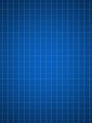 A blue blueprint background with a grid pattern created by thin white lines, the lines are evenly spaced, forming a uniform grid across the frame