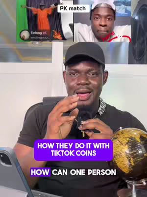 The cover image features a man in a black shirt and a black cap, speaking directly to the camera. Overlayed on the image are multiple elements: a small screen on the top left showing a video of two people related to the topic and a red circle with text on it. The background appears to be a blend of multiple scenes: one video of people, a laptop, and a globe on the right. Text overlays in purple boxes are placed on the bottom half of the image. The overall composition is a direct-address setup, potentially for a video discussing a specific topic.