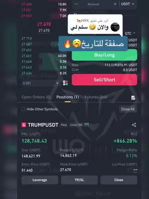 The image shows a mobile trading interface with various financial data and options. The layout is a mix of graphs and text, overlayed with Arabic script.