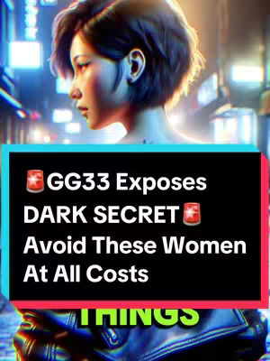 The image features a woman in the foreground with short, dark hair and a blurred background of city lights. A text overlay in the center directs the viewer's attention with bold statements.
