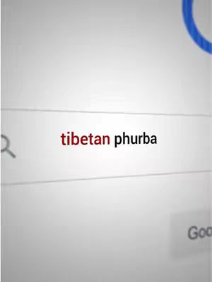 The cover image shows a screenshot of a search bar on a gray background, with the text "tibetan phurba" highlighted in red.