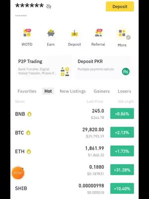 The cover image displays a screenshot of a crypto trading app interface. The background is a solid black. In the foreground, the app interface is visible, showcasing various cryptocurrency listings with real-time data such as price, percentage change, and other relevant details. The layout appears clean and organized with a focus on financial information displayed in a grid-like structure.
