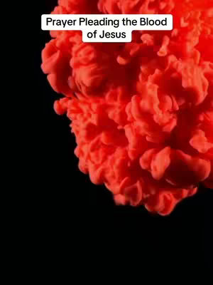 An abstract image featuring a large, cloud-like formation in vibrant red against a solid black background. The red area appears dense and textured, resembling a fluffy mass or a burst of color. The black background contrasts sharply with the red, emphasizing its shape and form.