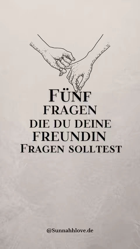 An image with a light beige background. In the top center, two hands are shown with the index fingers interlocked, drawn in black, indicating connection. Below, in large, bold black letters, is German text arranged in a stacked format. At the bottom, the Instagram handle @Sunnahhlove.de is displayed.