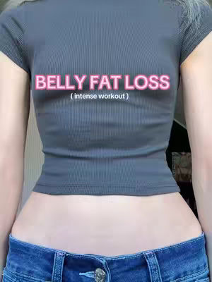 The cover image displays a close-up shot of a person's torso and upper abdomen. The person is wearing a dark gray fitted t-shirt that is cropped to reveal their midriff, with the text overlayed. The lower portion of the image shows the person wearing blue jeans.