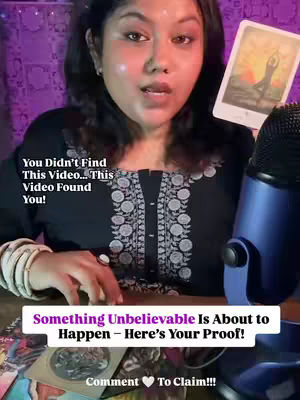 The cover image features a woman speaking into a microphone. She appears to be in a dimly lit space with purple hues. She's holding a card with an image and there is a blue microphone on the right and a sign. Text overlays, written in a bright font, explain the video's purpose. The style is intimate and invites the viewer to learn more.