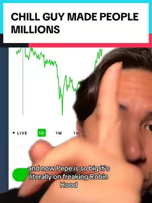 The cover image features a man pointing with his right index finger in front of a chart that looks like it is displaying prices of crypto currency.