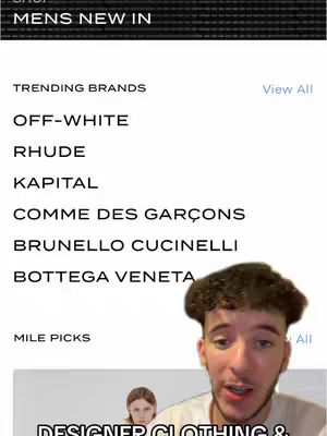 The cover image features a young man with a surprised expression on his face, likely reacting to the content he's presenting. The overall color scheme is bright due to the light background from the screenshot that takes up most of the screen, and the content brands and the user's face are the center of attention. The bottom text overlay provides additional context.