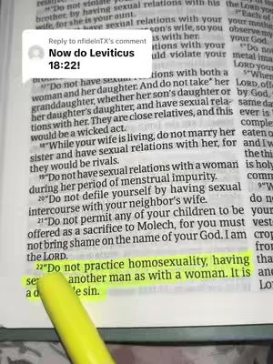 The cover image shows an open book with pages from the Bible. A yellow highlighter marks a specific verse. A comment bubble is visible near the upper left corner, replying to a person who asked for a specific verse to be highlighted.