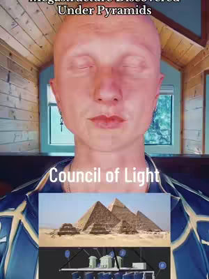 The cover image features a person with a bald head and closed eyes in front of a window. A lower image shows a photo of pyramids and an architectural diagram.