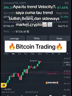 The cover image shows a mobile screen with a graph of trading data; text overlays explain market trends.