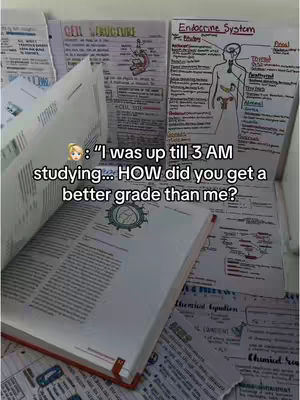 The cover image shows a textbook open on a desk full of study notes, with overlaid text. The background features various handwritten notes and diagrams, suggesting a study environment. The open book is positioned in the foreground, drawing attention to the text. The overall composition is slightly cluttered with a mix of colors from the notes and book pages. The lighting appears to be natural.