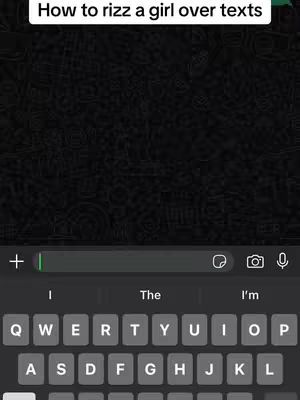 The cover image shows a phone screen with dark background and text and keyboard overlay. At the top, the text says 'How to rizz a girl over texts', and a keyboard is shown with the letters that can be typed.