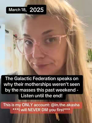 The cover image shows a woman with blond hair, wearing glasses, looking at the camera with a slight smile. Text overlays announce the date and video topic.