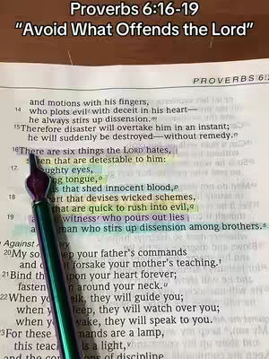 The cover image shows an open page of a book, with text highlighted by a pen. The text on the page appears to be from the Book of Proverbs, as indicated by the text overlay. The background is a wooden surface.